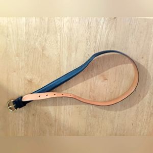 Coach Leather Women's Belt Navy